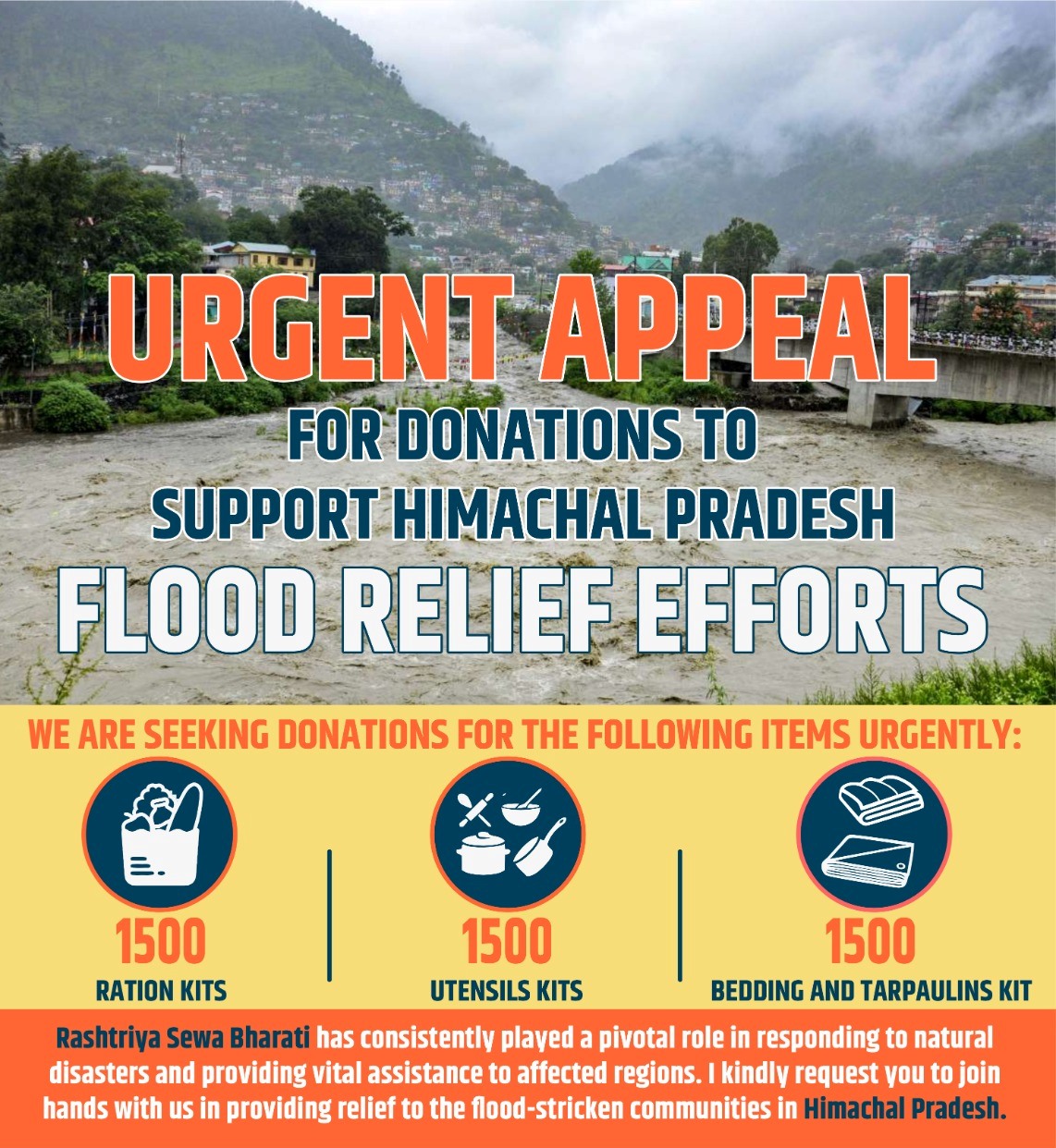 Support for Telangana Floods